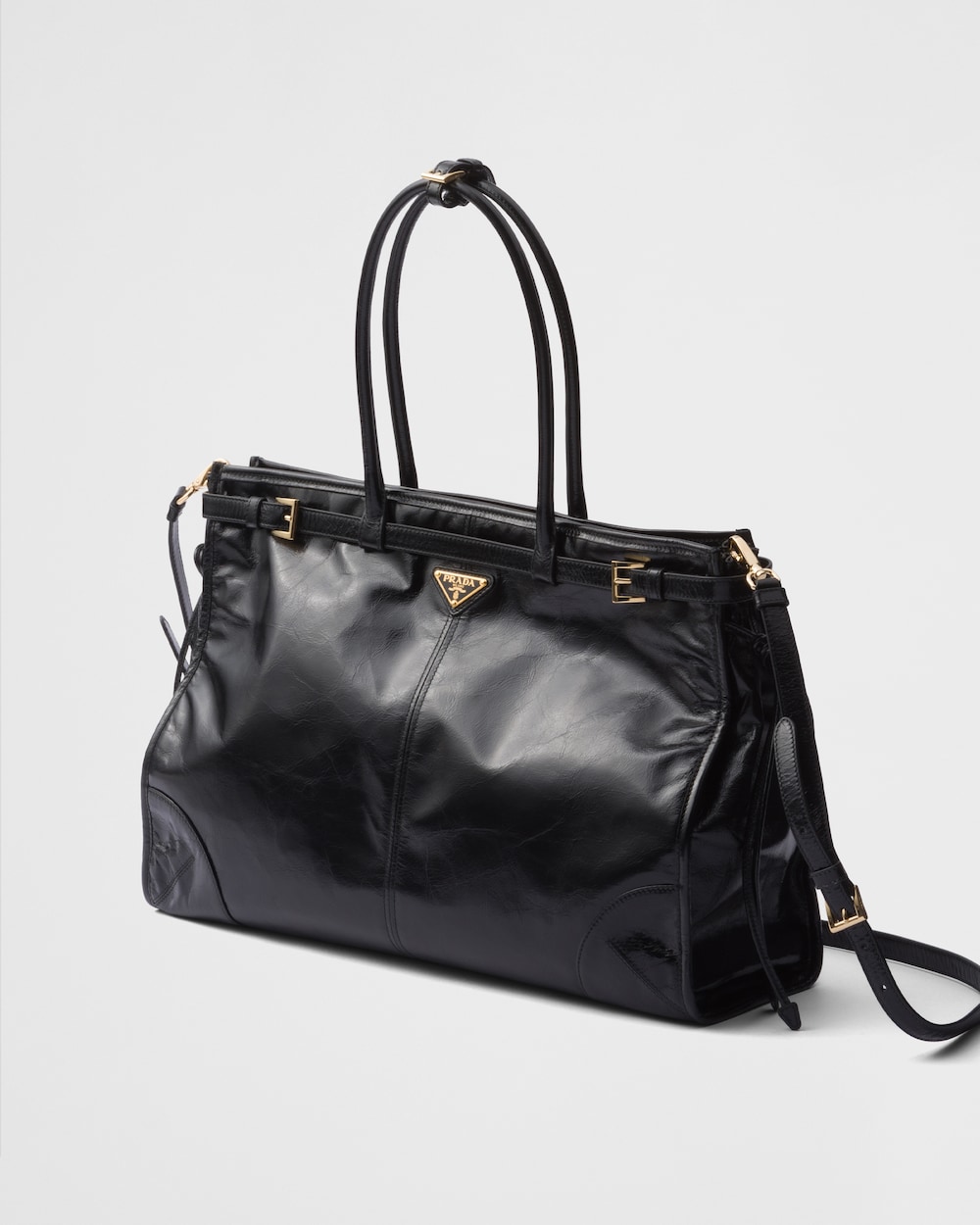 Prada Bonnie Extra Large Leather Handbag - Image 2